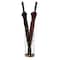 Vintiquewise Gold Round Vertical Design Umbrella Holder Stand for Indoor and Outdoor with Drip Water Tray QI004470 - alternate 1